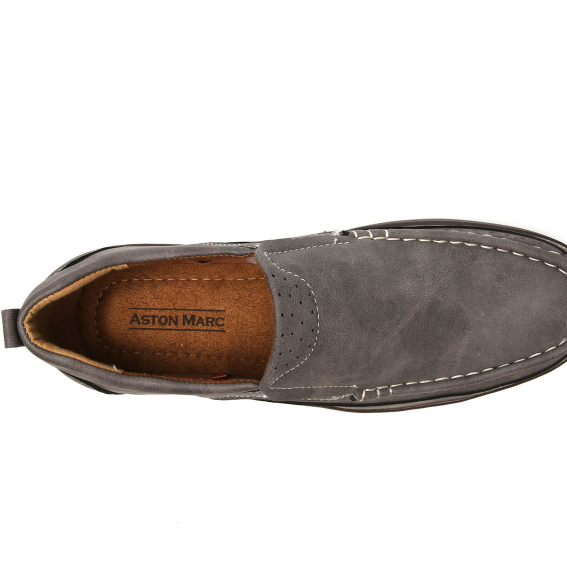 ASTON MARC MEN'S SLIP ON COMFORT CASUAL SHOES - Image 4 of 5