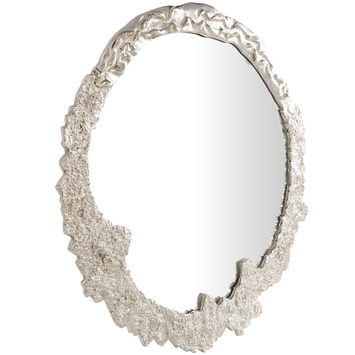 The Novogratz Contemporary Silver Aluminum Wall Mirror - Image 5 of 5