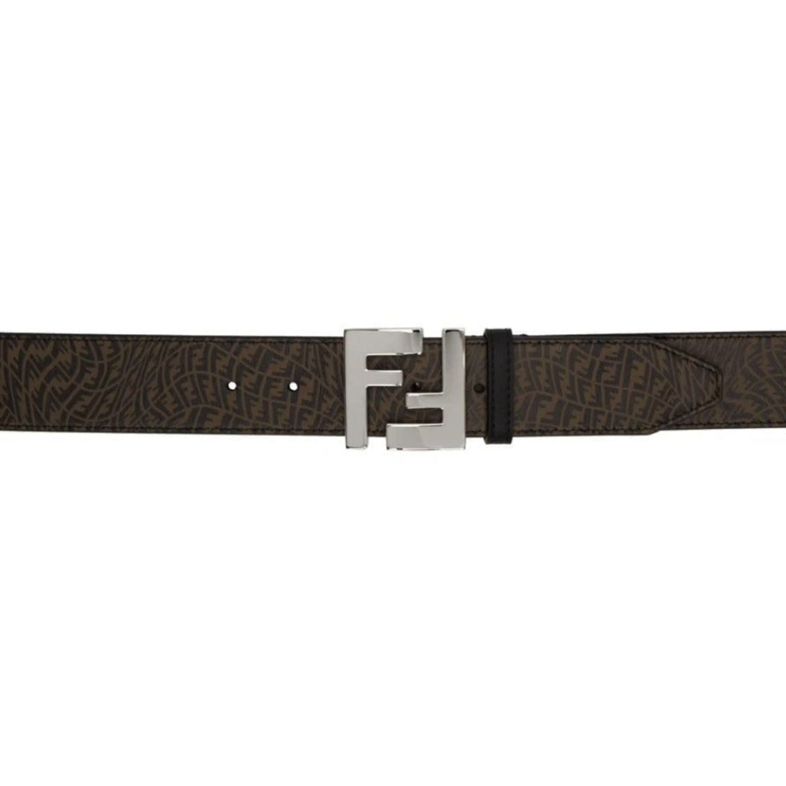 Fendi x Sarah Coleman Mens FF Vertigo Brown Leather Belt 110/44 (New) - Image 3 of 5