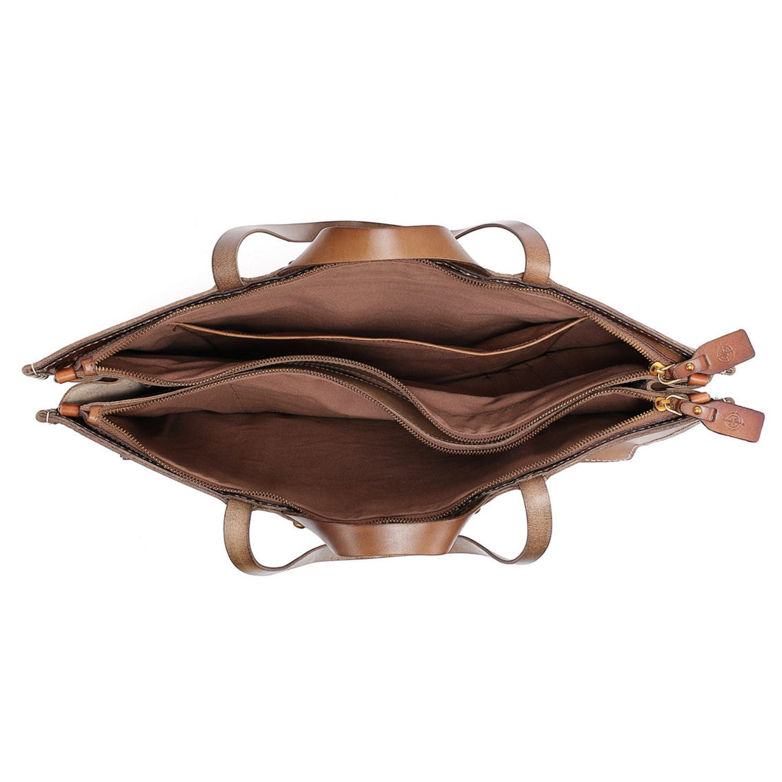 Old Trend Sandstorm Weekender Leather Tote - Image 4 of 5