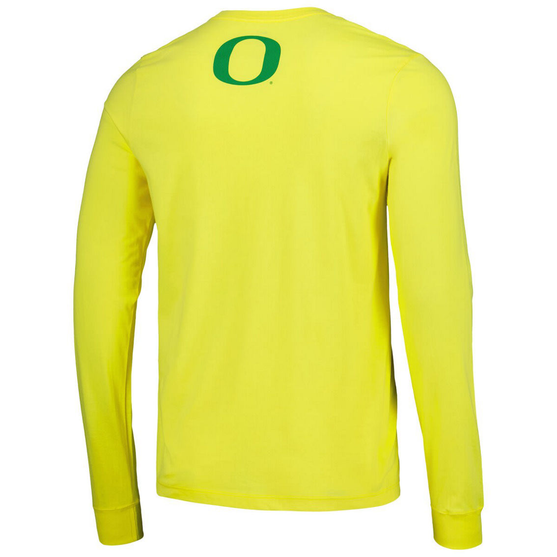 Nike Men's Yellow Oregon Ducks Duck Town Pre-Game Warm-Up Long Sleeve T-Shirt - Image 4 of 4