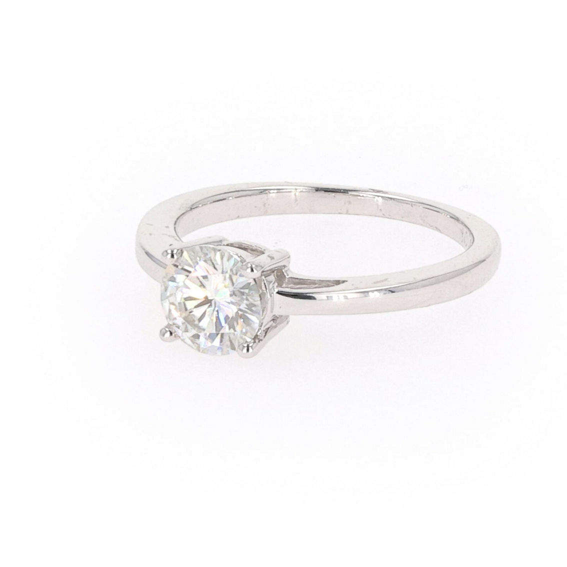 Charles & Colvard 1.00cttw Moissanite Solitaire Ring in Sterling Silver - Image 2 of 5