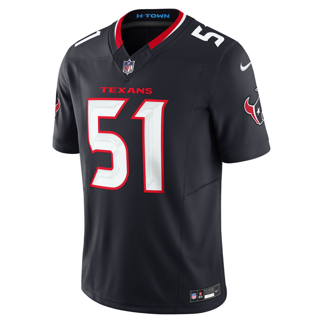 Nike Men's Will Anderson Jr. Navy Houston Texans Vapor F.U.S.E. Limited Jersey - Image 3 of 4