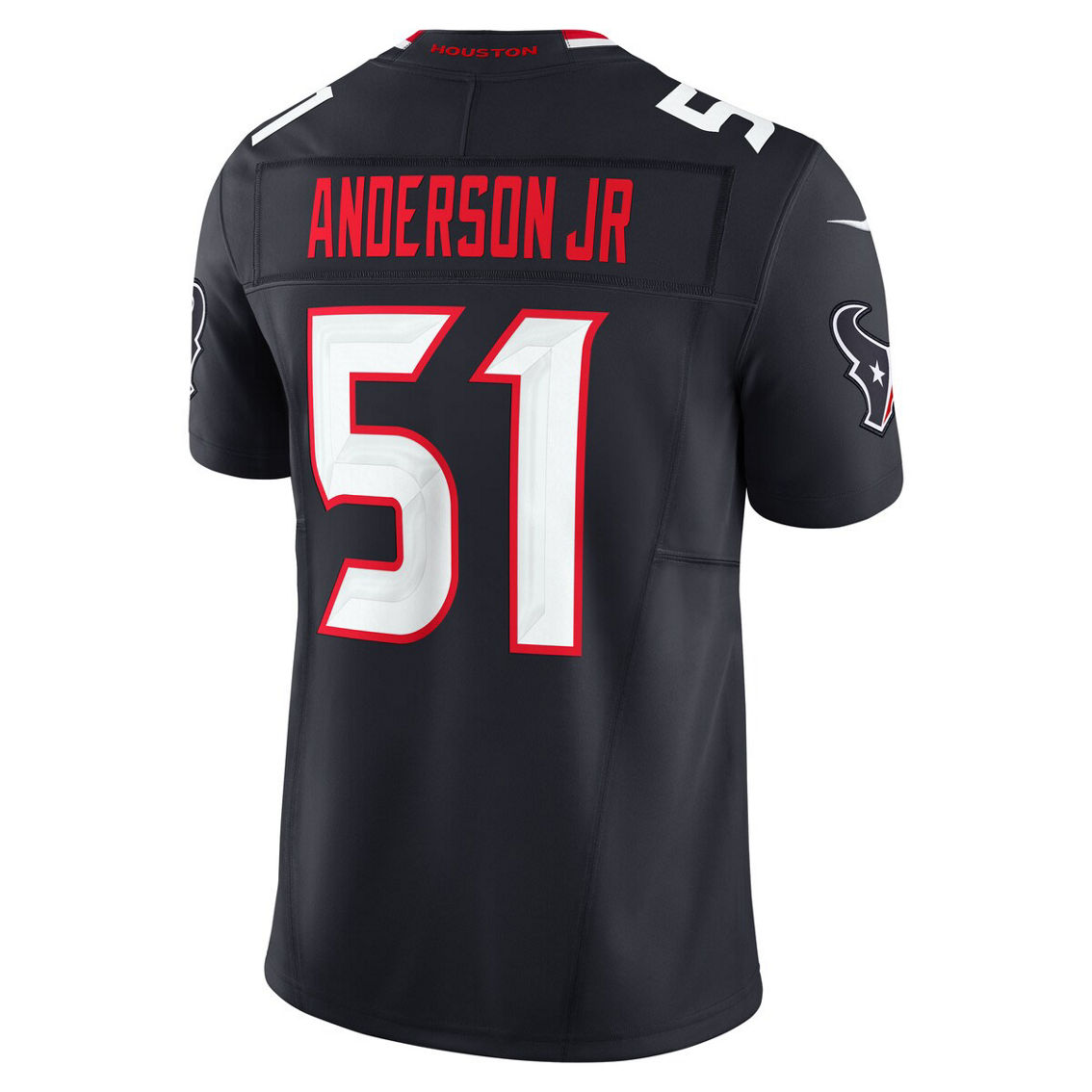 Nike Men's Will Anderson Jr. Navy Houston Texans Vapor F.U.S.E. Limited Jersey - Image 4 of 4