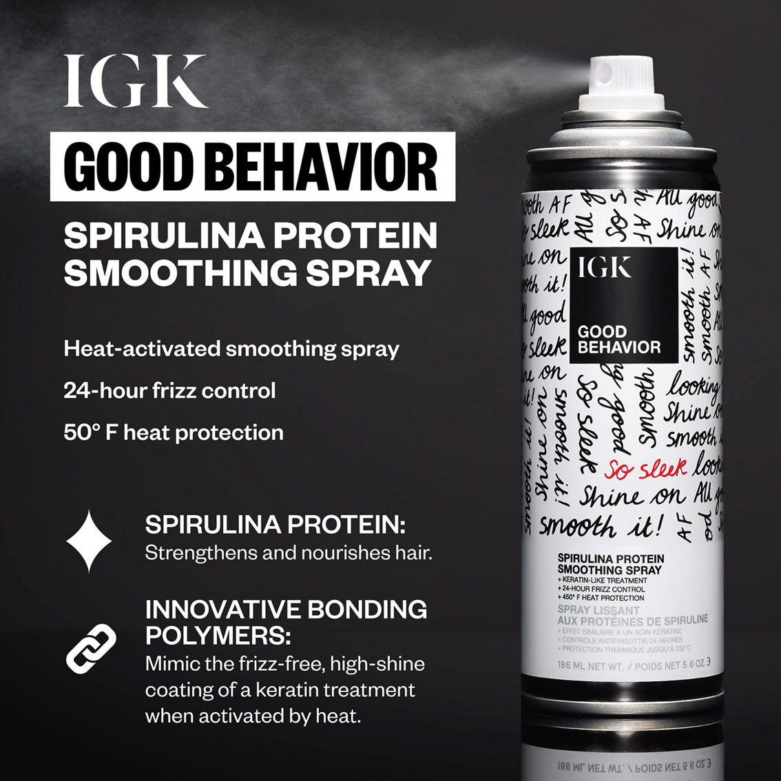 IGK GOOD BEHAVIOR Spirulina Protein Smoothing Spray 5.6OZ - Image 2 of 2