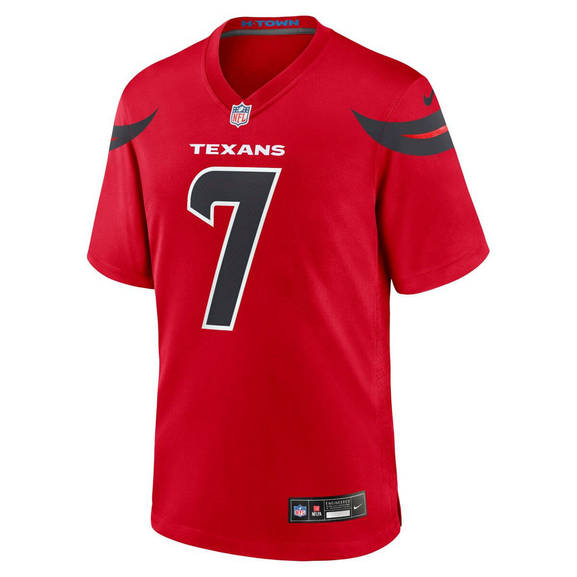 Nike Men's C.J. Stroud Red Houston Texans Alternate Game Jersey - Image 3 of 4