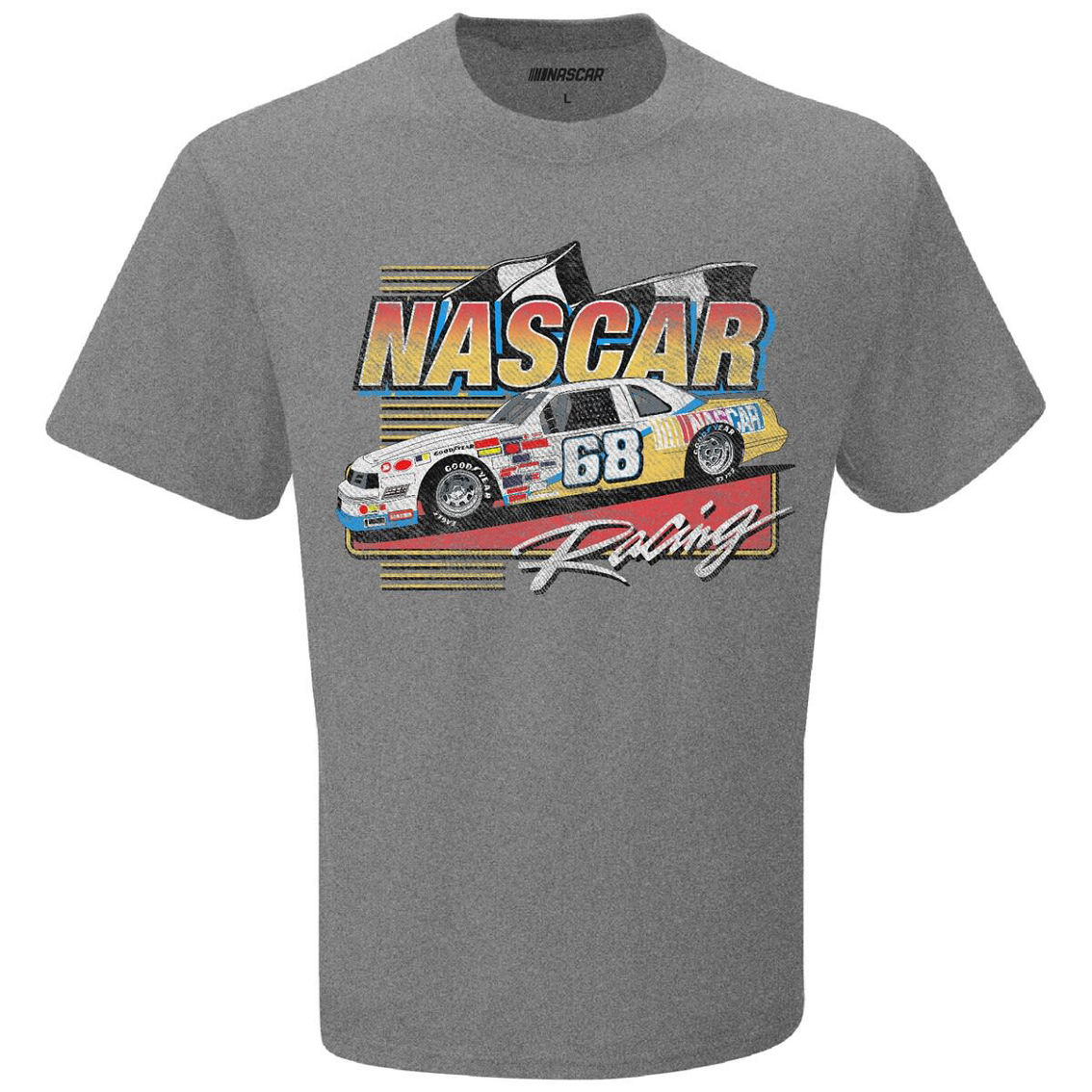 NASCAR Men's NASCAR Gray Racing Car T-Shirt - Image 2 of 2