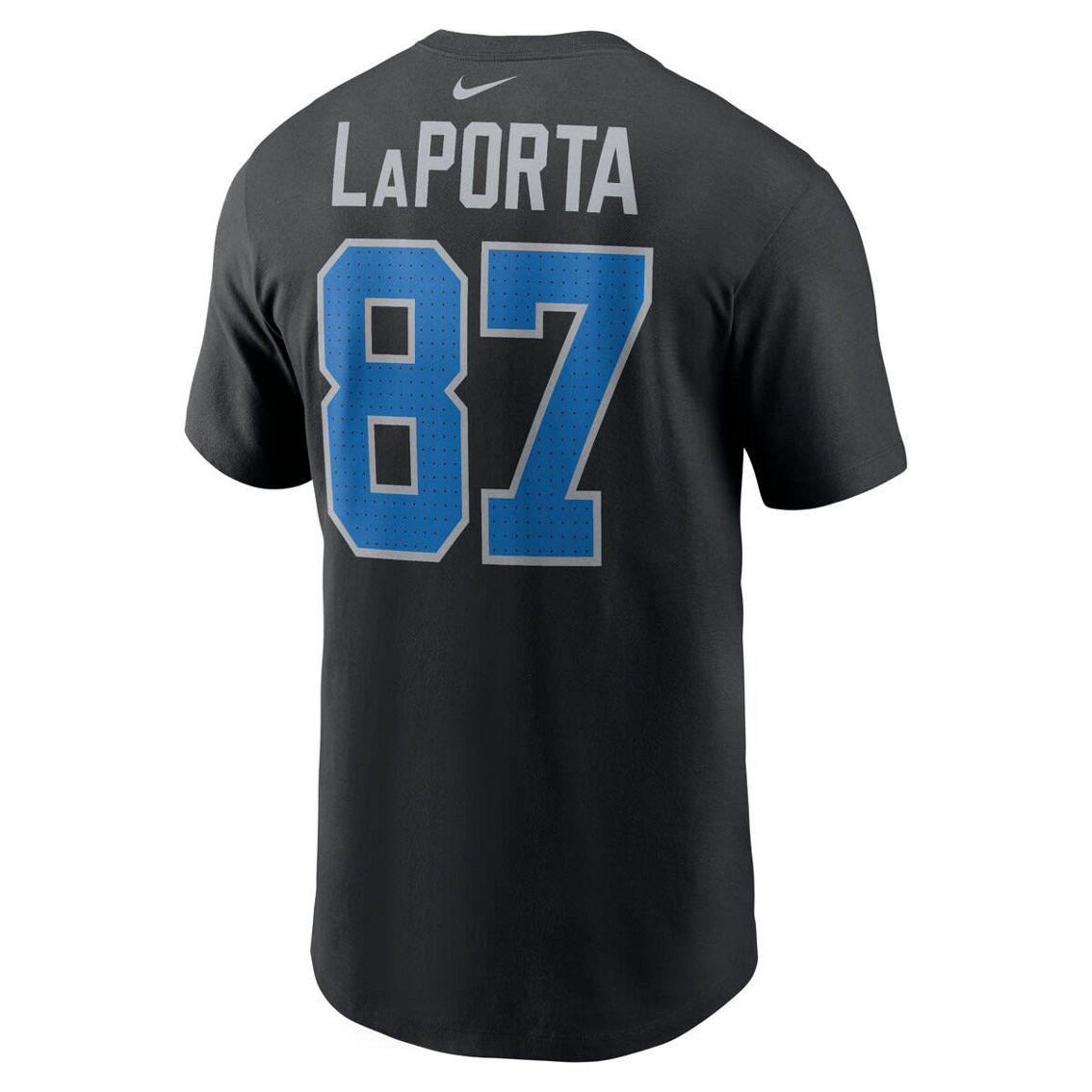 Nike Men's Sam LaPorta Black Detroit Lions Name & Number T-Shirt - Image 4 of 4