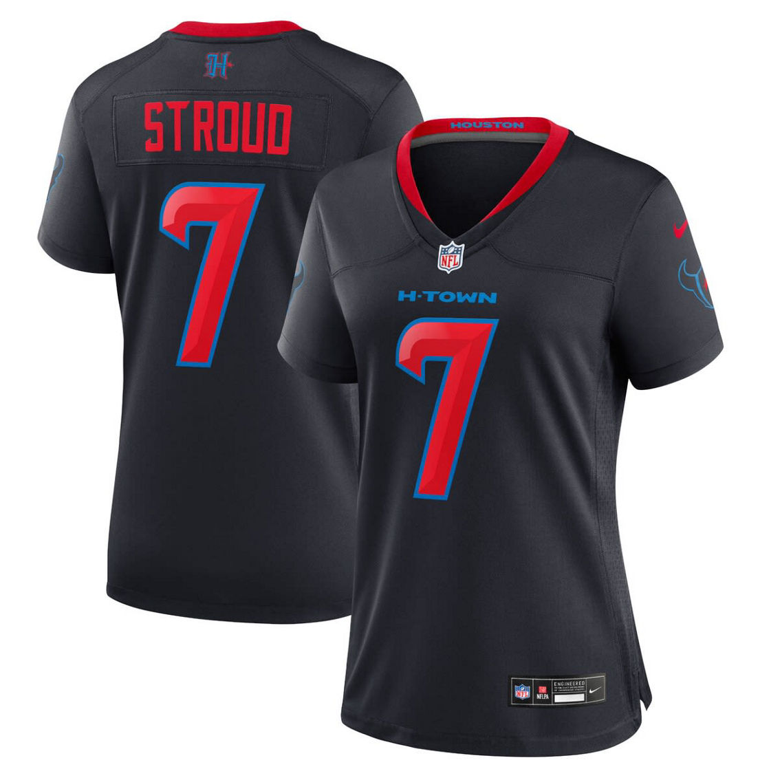 Nike Women's C.J. Stroud Navy Houston Texans Alternate Game Jersey - Image 2 of 4