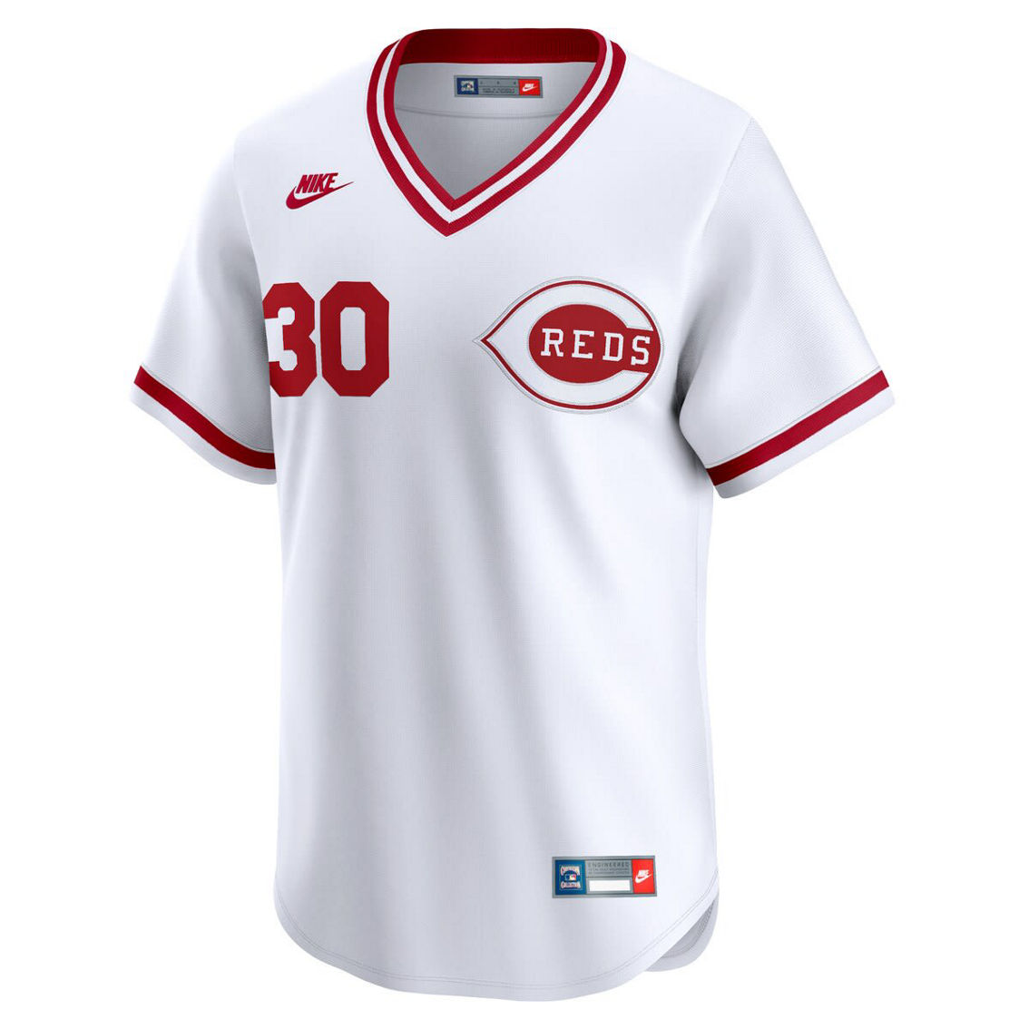 Nike Men's Ken Griffey White Cincinnati Reds Throwback Cooperstown Limited Jersey - Image 3 of 4