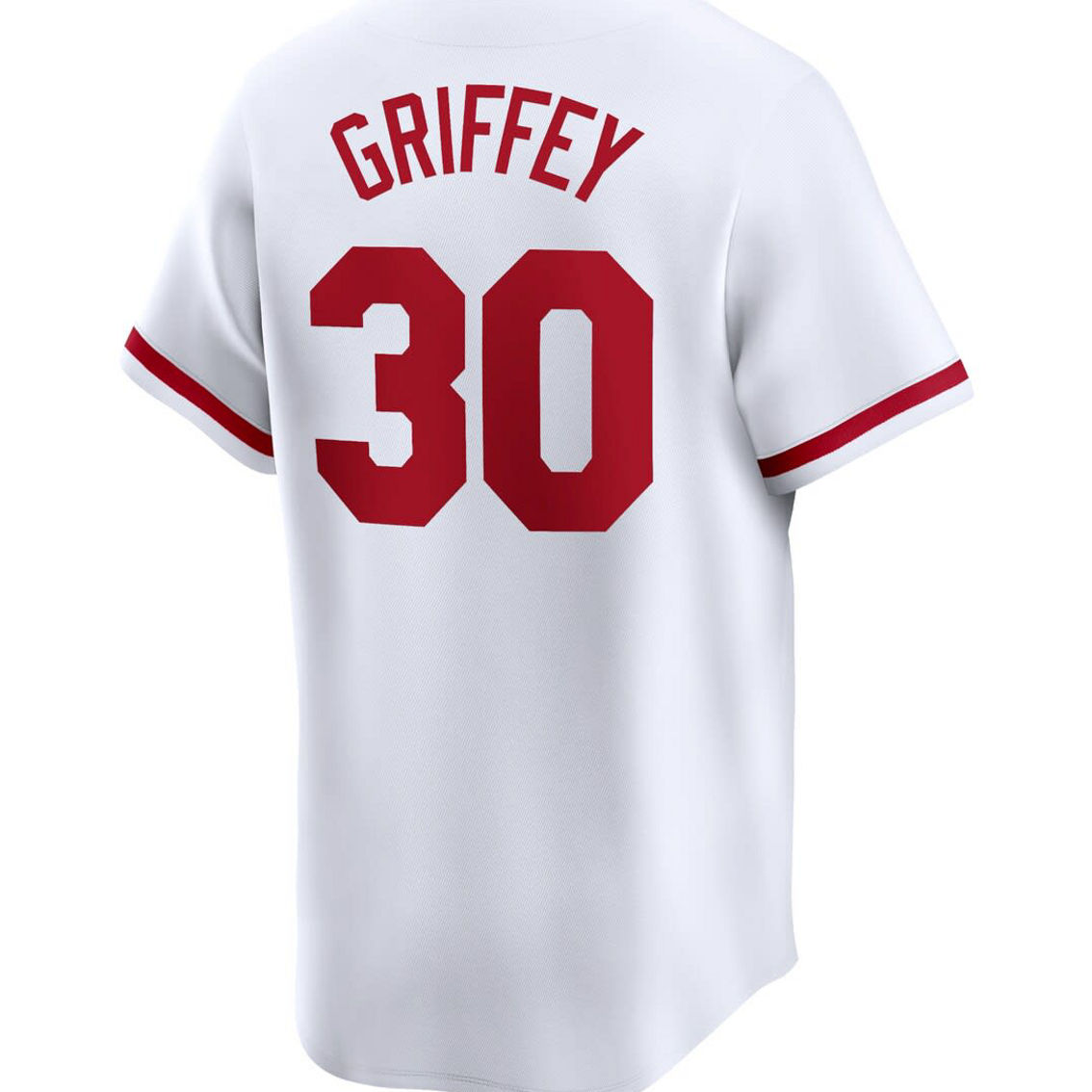 Nike Men's Ken Griffey White Cincinnati Reds Throwback Cooperstown Limited Jersey - Image 4 of 4