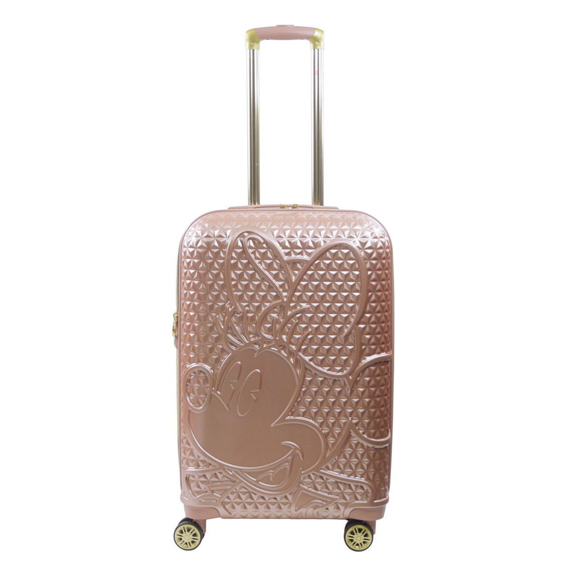 Disney Ful Textured Minnie Mouse 26in Hard Sided Rolling Luggage, taupe - Image 3 of 3