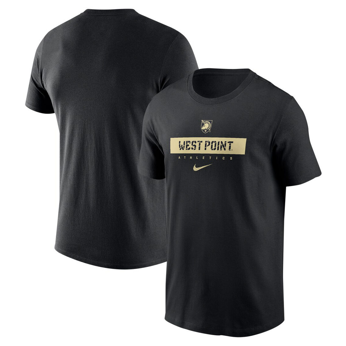 Nike Men's Black Army Black Knights 2024 Sideline Performance T-Shirt - Image 2 of 4