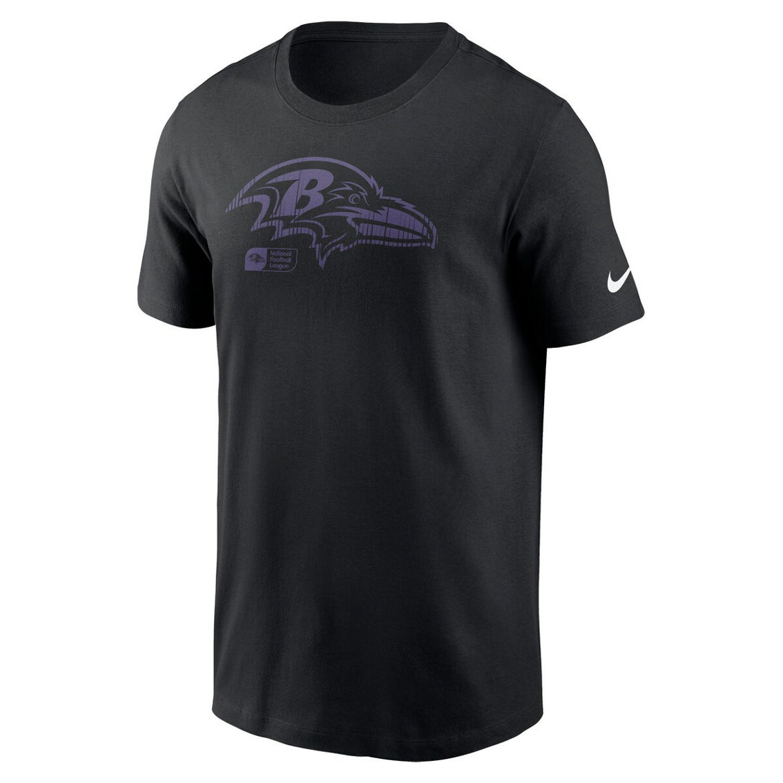 Nike Men's Black Baltimore Ravens Faded Essential T-Shirt - Image 3 of 4