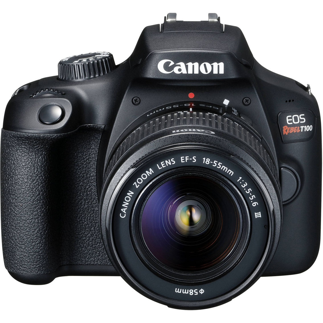 Canon EOS Rebel T100 / 4000D DSLR Digital Camera + 18-55mm F3.5-5.6 IS III Lens Kit - Image 2 of 5