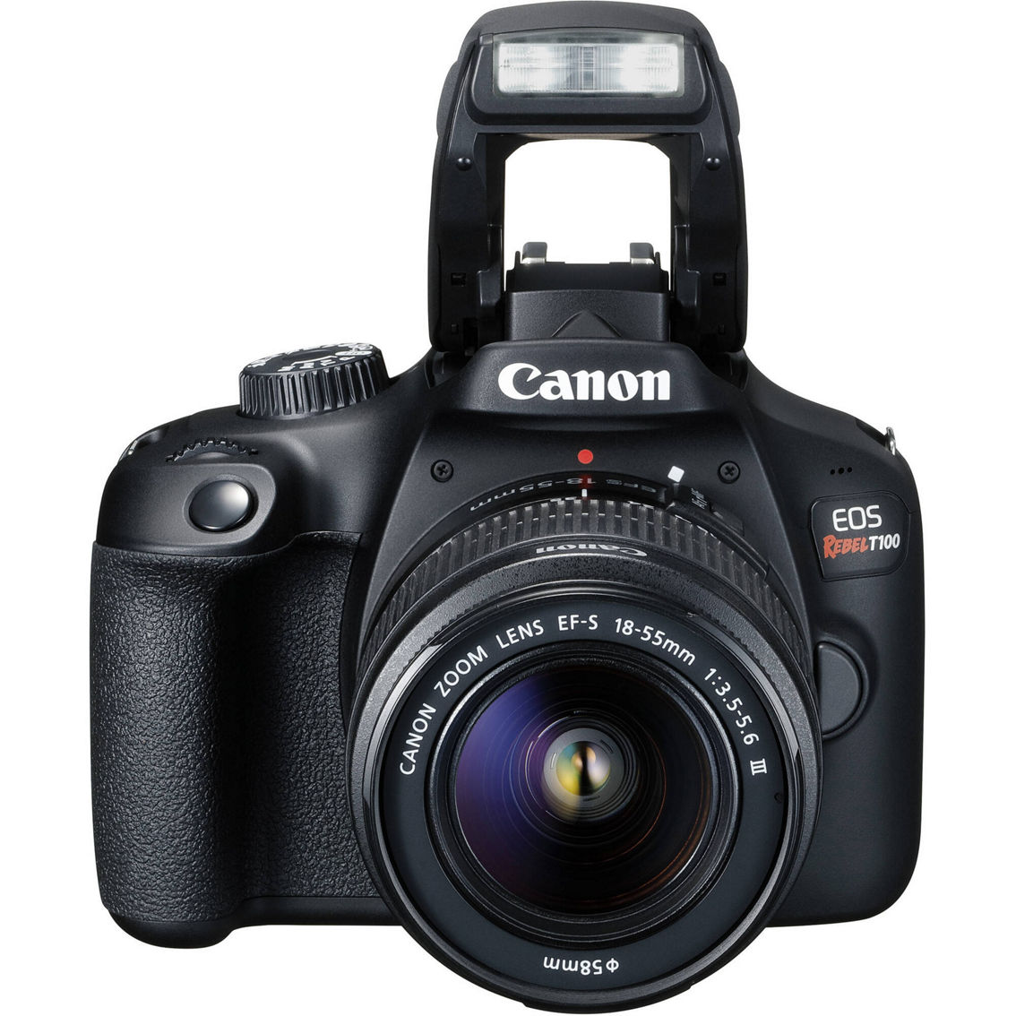 Canon EOS Rebel T100 / 4000D DSLR Digital Camera + 18-55mm F3.5-5.6 IS III Lens Kit - Image 3 of 5