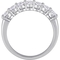 Diamore 14K White Gold 1 1/3 CTW Oval Diamond Semi-Eternity Ring - Image 3 of 4