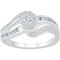 10K White Gold 3/8 CTW Diamond Promise Ring - Image 1 of 2