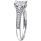 Diamore 10K White Gold 1/2 CTW Diamond Cluster Engagement Ring - Image 2 of 4