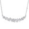 Diamore 14K White Gold 1 1/10 CTW Diamond Cluster Bar Necklace - Image 1 of 3