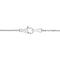 Diamore 14K White Gold 1 1/10 CTW Diamond Cluster Bar Necklace - Image 2 of 3