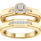 10K Yellow Gold 1/6 CTW Diamond Bridal Set - Image 1 of 3