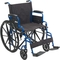 Drive Medical Blue Streak Wheelchair with Flip Back Desk Arms with Footrests - Image 1 of 4