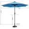 Pure Garden 9 ft. Solar Powered LED Lighted Patio Umbrella with Push Button Tilt - Image 2 of 8