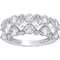 Bella Terra 10K White Gold 3 5/8 CTW Created Moissanite and 1/10 CTW Diamond Band - Image 1 of 4