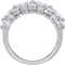 Bella Terra 10K White Gold 3 5/8 CTW Created Moissanite and 1/10 CTW Diamond Band - Image 3 of 4