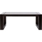 Armen Living Paradise Outdoor Patio Coffee Table in Eucalyptus Wood - Image 2 of 4