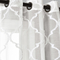 Lush Decor Avon Trellis Grommet Sheer Window Curtain Panels 2 pc. Set - Image 5 of 8