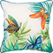 Rizzy Home Butterflies Orange Polyester Filled 20 in. x 20 in. Pillow - Image 1 of 2