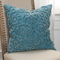 Rizzy Home Solid Blue Square Decorative Throw Pillow - Image 2 of 5