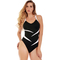 InstantFigure Two Tone 1 pc. Swimsuit - Image 1 of 4