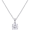 Sofia B. Sterling Silver 1 ct. Moissanite Solitaire Pendant - Image 1 of 4