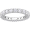 Sofia B. Sterling Silver 2 1/2 CT DEW Moissanite Eternity Ring - Image 1 of 5
