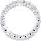 Sofia B. Sterling Silver 2 1/2 CT DEW Moissanite Eternity Ring - Image 3 of 5