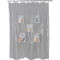 Bath Bliss Heavyweight PEVA Shower Liner with 5 Mesh Pockets - Image 1 of 4