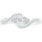 Sterling Silver 1/6 CTW Diamond Promise Ring - Image 1 of 2