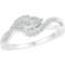 Sterling Silver 1/6 CTW Diamond Promise Ring - Image 2 of 2