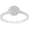 10K White Gold 1/4 CTW Diamond Promise Ring - Image 1 of 2