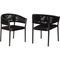 Armen Living Doris Outdoor Dining Chair Set of 2 - Image 1 of 8