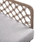 Armen Living Marco Indoor Outdoor Steel Lounge Chair with Natural Springs Rope - Image 5 of 7