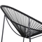 Armen Living Acapulco Indoor and Outdoor Steel Papasan Lounge Chair with Rope - Image 4 of 7