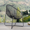 Armen Living Acapulco Indoor and Outdoor Steel Papasan Lounge Chair with Rope - Image 7 of 7