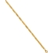 24K Pure Gold 18 in. Bamboo Link Chain Necklace - Image 3 of 6