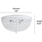 Lalia Home Crystal Glam 2 Light Ceiling Flush Mount Lamps 2 pk. - Image 7 of 7