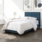 CorLiving BRH-202-Q Bellevue Ocean Blue Upholstered Panel Bed - Image 9 of 10