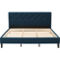 CorLiving Nova Ridge Ocean Blue Tufted Upholstered Bed - Image 3 of 10